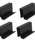 Four Pack Black Metal Glass Door Clips And Handles For Four To Six Millimeter Glass Or Acrylic Window Display Doors Easy To Install