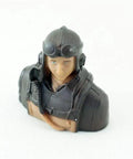 One Sixth Scale Pilot Figure for Model Aircraft Cockpit Decoration and RC Plane Display Accessory, lightweight design.