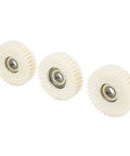 36T Nylon Planetary Gear With Bearing For E Bike Hub Motor 47.5x13.5mm White Replacement Part Set Three Pieces