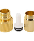 Heavy Duty Brass Quick Coupling Connectors For Garden Misting And Car Wash Expandable Water Hose Repair Kit With Durable Adapter Fittings, brass fittings