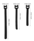 150 Piece Cat Head Cable Management Straps Heavy Duty Nylon Wire Ties in three sizes for secure cord organization.
