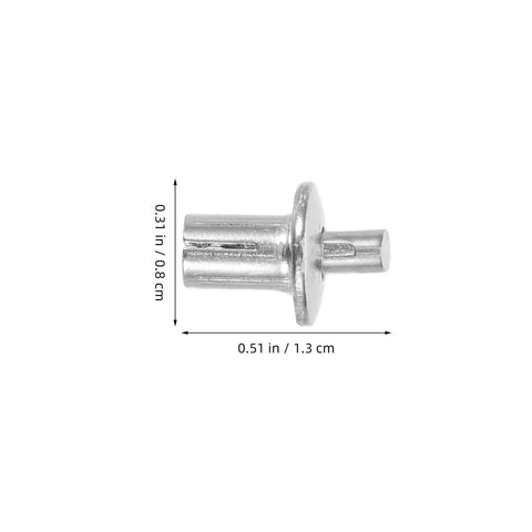 Aluminum Blind Rivets Kit 200 Pcs Heavy Duty High Strength Expanding Rivets with Dome Head and Countersunk Head horizontal view