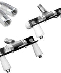 Drywall Corner Bead Roller Set With Bullnose And 90 Degree Rollers And Coarse Thread Adapters For Outside Corners