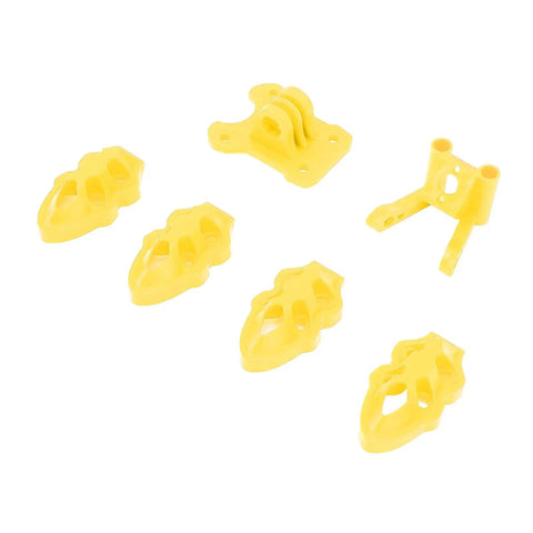 RC Drone Motor And Antenna Base Kit For FPV Quadcopter With Camera Mounts And Antenna Bases 5In To 10In Quad Frames 3D Printed In Yellow