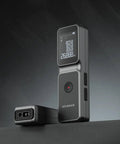 No Sweat Laser Distance Meter With Straight Up Plus Or Minus Two Millimeter Accuracy Up To 165 Feet And Eleven Smart Modes for measuring.