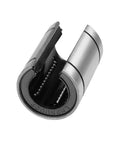 Open Type LM25UUOP Linear Ball Bearing showing 25mm bore, 40mm outer diameter, 59mm length, sealed on both sides, chromium steel.