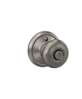 Bedroom And Bathroom Privacy Door Knob Lock In Satin Nickel Finish, DIY Friendly Install With Self Aligning Screws