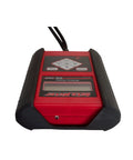 Handheld Battery Tester For Flooded Deep Cycle And AGM Batteries, Real World 40 Amp Load To Simulate Use, Detects Discharged Cells And Bad Cells, Includes Reverse Polarity Protection, Wide 100 To 1600 CCA Range, red handheld unit
