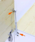 Four Pack Heavy Duty Gas Hydraulic Struts Delivering Hella Smooth Operation With Rock Solid Piston Dampers For 120N Soft Close Lid Support on cabinet door.
