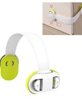 Dual Pack Safety Cabinet Locks For Drawers And Doors ABS Material Kid Proof Locks shown with easy installation feature.