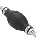 Manual Siphon Pump For Gasoline And Oil Transfer Hand Operated Fuel Extractor With 10mm Hose No Spill Easy Liquid Transfer Tool For Hydraulic Equipment Marine And RV Use, black rubber pump bulb with metal hose fittings