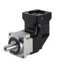 Built Tough Ninety Degree Helical Reducer Right Angle Gearbox with precise gears, compact size, suitable for heavy duty industrial motors.