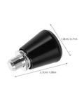 Four Piece Heavy Duty Mechanical Knob Plunger With Rock Solid Spring Lock Pin, 2.7cm durable black steel knob for factory setups.