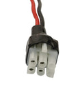 Close-up of 6 Pin 12AWG 30A DC Power Cord connector for Ham Radios, short wave power supply cable, fuse protected, 1m long