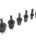 Heavy Duty 6-Piece Pipe Expander Set For Air Con Swaging includes six black swage dies made from high hardness bearing steel.
