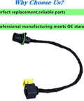 Level Sensor Conversion Jumper Harness Adaptor Cable For 2010 To Current Volvo And Mack Trucks, Replaces OE 24399920 And 24383068