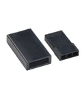 Black connector housing from 900 Piece Universal Servo Cable Connector Kit With Male And Female Crimp Pins 2.54mm Pitch Compatible With JR Hitec