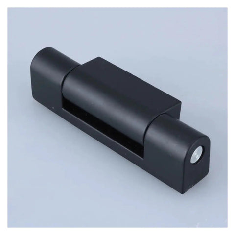 Close-up of Two Pack Switch Control Box Door Distribution Cabinet Base Case Hinges Detachable Network Instrument Equipment Fitting Hardware.