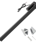 12V Heavy Duty Linear Actuator 24 Inch Stroke 660 Pound Capacity Straight Rod Push Pull Electric Cylinder with mounting brackets.