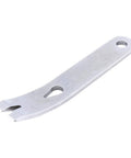 Stainless Steel Pocket Bar EDC Tool Set, Mini 3 Inch Crank Crowbars, Dual Pack Pry Bar Keychain Tools, shown in close-up angle.