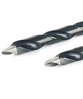 Close-up of Turbo Step Drill Bit Set 29 Pcs M35 Cobalt High Performance Spiral Shank Step Point Tips.