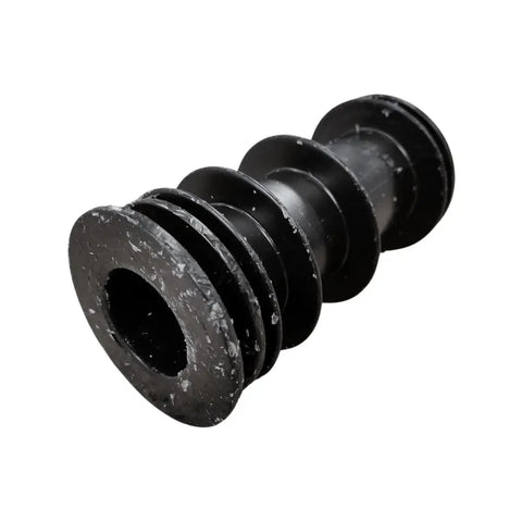 Replacement Two And Three Eighths Inch Plastic Insert Bushings For Caster Dining Chairs Set Of Two No Wobble Fix Pre Greased Durable Fit For Swivel And Tilt Mechanisms, black plastic insert bushing close-up