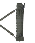 34 Inch Tactical Shotgun Scabbard And Rifle Holster For Shoulder Carry With Ambidextrous PALS Straps D Ring Mount Points And Green 600D Exterior