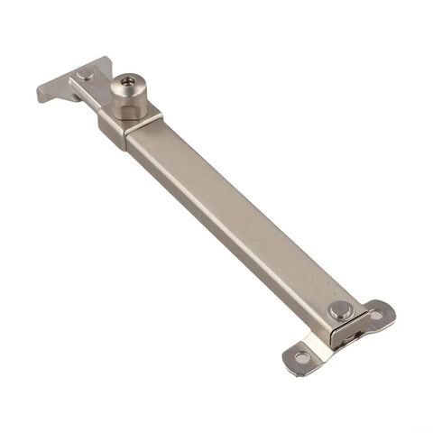 7 Stage Adjustable Window Opening Limiter Lock For Casement Windows, Stainless Steel Stopper With Rotary Safety Lock, Silver