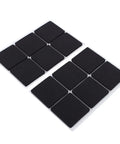 Self Adhesive Rubber Feet Pads Built Tough Durable Protectors For Wooden Floors And Furniture 12 Pack Black 4.6cm Wide