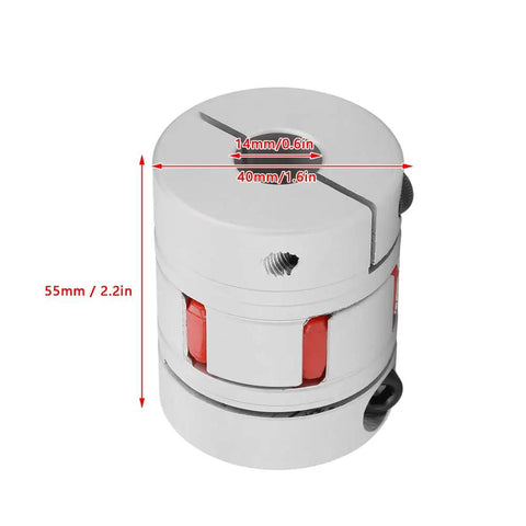 Built Like A Tank Heavy Duty Flexible Shaft Coupler Rock Solid Jaw Coupler for Compressors Pumps and Hydraulics, 55mm size.