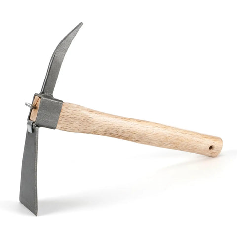 Two In One Garden Hoe And Pickaxe Workhorse Heavy Duty Weeding And Digging Tool With Durable All Steel Head And Wood Handle