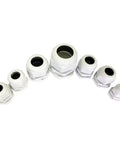 Nylon Cable Gland Kit Waterproof IP68 Set With Adjustable Locknut Joints For M8 M10 M12 M16 M18 M20 Army Green 10 Piece Pack
