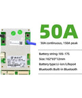 Heavy Duty 10S To 17S LifePo4 BMS Protection Board With Built In Bluetooth, 50A continuous, compact size for E Bike Scooter.