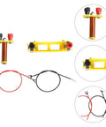Parts of Two Pack Education Electromagnet And Electric Circuit Lab Kit For Beginner Experiments Classroom Teaching Tool.