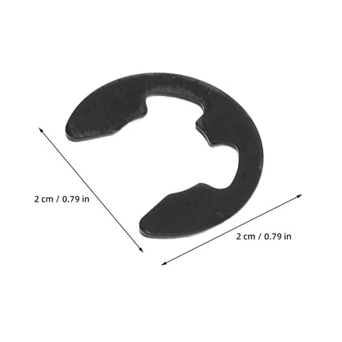 Awesome 240 Piece E Clip Retaining Rings Set Assortment From M1.5 To M10 For Quick Gear Assembly And Superior Equipment Security With Durable Snap Washers, 2cm black E clip.