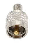 UHF SO239 Male To F Type Antenna Adapter 4 Pack F Female To PL259 Male Connector in nickel with gold-plated pin