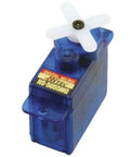 Digital Metal Gear Micro Servo HS-5055MG for RC cars, boats, and drones, coreless action, durable blue casing