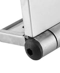 Close-up of a 4 Pack Stainless Steel Spring Hinge For Cabinet Doors With Automatic Closing And Soft Close Action, Flush Mount Hardware