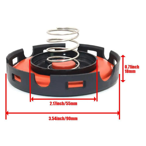 PCV Valve Diaphragm Cover Kit For Audi And VW Models, dimensions 3.54in/90mm, 2.7in/55mm, 0.7in/18mm, reduces engine wear