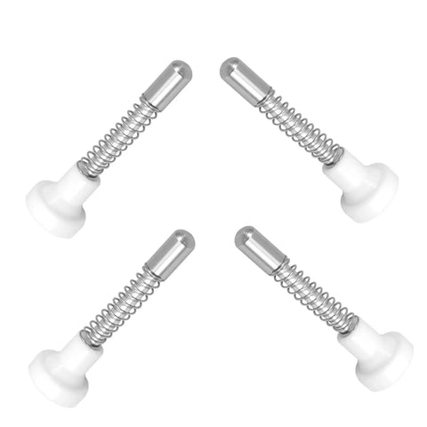 Four components of Spring Loaded Latch Kit 12 Pieces For Cribs Beds Windows And Screens Easy Installation Fasteners Crib Latch Replacement