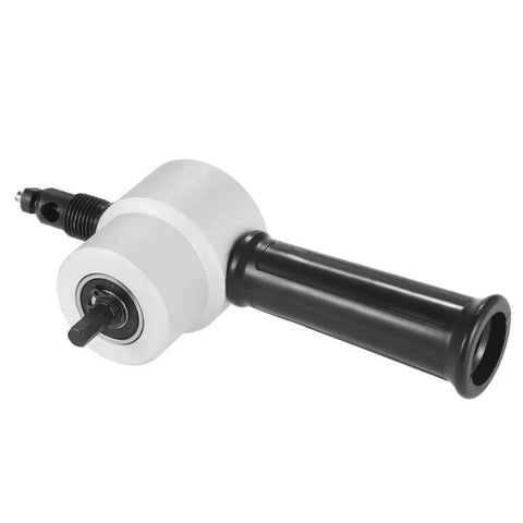 Double Head Nibbler For Metal Cutting, 360 Degree Adjustable Sheet Metal Cutter with ergonomic handle, front view