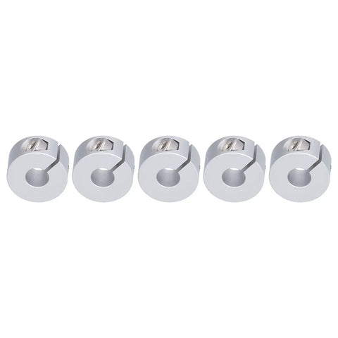 Heavy Duty Clamp Style Shaft Collars Are Totally Solid For Robotics And Engineering Work High Strength Aluminum Alloy For Axle Fixing Zero Hassle Setup Is Easy Peasy 5 Pack Size Fits Any Tough Project You Have To Complete Now, 5 aluminum shaft collars