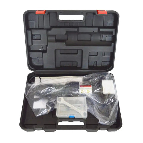 Hella Rugged 220V Electric Pipe Beveling Machine Auto Alignment Professional Grade tool in portable case, ready for use.