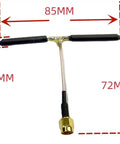 T Shaped 5.8G FPV Antenna For Drones And Video Glasses Omnidirectional 150mm SMA Connector 2dBi Gain Long Range Wireless