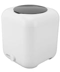Hella Compact 5 Liter Mini Portable Washer With Usb Rechargeable Power And Automated Top Load Wash Cycle, white design.