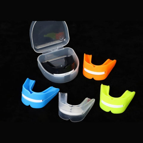 Sports Mouth Guard For Youth And Adults Double Sided Gum Shield in various colors with case