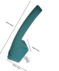 Heavy Duty Replacement Oven Handle For Commercial Kitchen Equipment Durable Plastic Grips Sleek Design Easy Install For Vacuum Dryers And Ovens, side view with measurements.