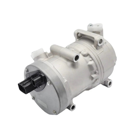 Electric Ac Compressor For Toyota Bz4x And Bz3 Rides Direct Fit Hvac Cooling Part tough build with connectors and aluminum finish.