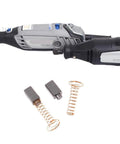 50 Piece Carbon Brush Replacement Kit Premium Graphite Copper Contacts For Rotary Motor Tools includes springs and brushes for Dremel 200.