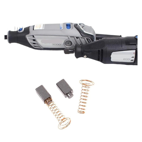 50 Piece Carbon Brush Replacement Kit Premium Graphite Copper Contacts For Rotary Motor Tools includes springs and brushes for Dremel 200.